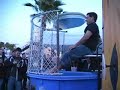 Fisher in the Miiller Lite Dunk Tank