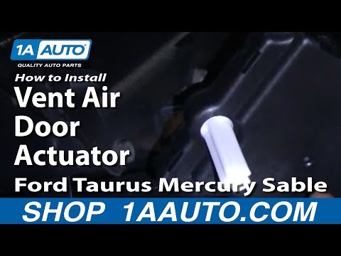 How To Install Replace Vent Air Door Actuator Ford Taurus Mercury Sable 96-07 1AAuto.com