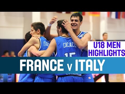 France - Federico Mussini has the hot hand from outside to help Italy past France in the Second Round of the U18 European Championship. Please subscribe to our YouTube channel (http://www.youtube.com/user/...