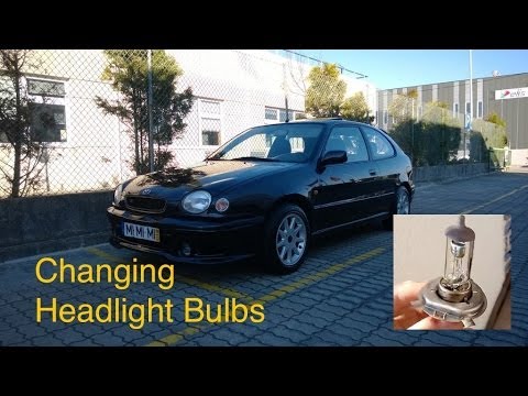 1997-1999 Toyota Corolla : How to replace headlight bulbs