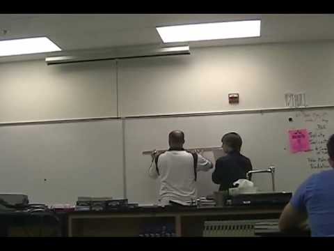 Teacher gets attacked with laser pointers!