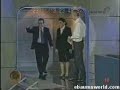 Accident in glass floor