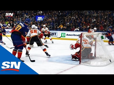 Blues' Robert Thomas Spins, Sets Up Zach Sanford For One-Timer Goal