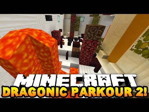 Minecraft DRAGONIC PARKOUR 2! (Parkour Challenge Map) w/PrestonPlayz & LogDotZip