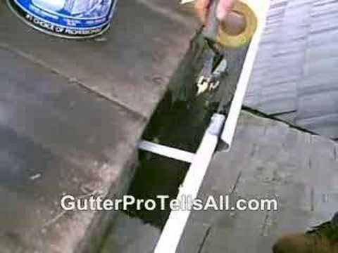 how to patch gutter leak