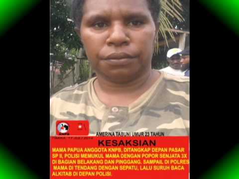 PELANGGARAN HAM, KEKERASAN TNI POLRI TERHADAP 25 AKTIVIS KNPB TIMIKA PAPUA