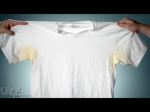how to remove deodorant build up from t-shirts