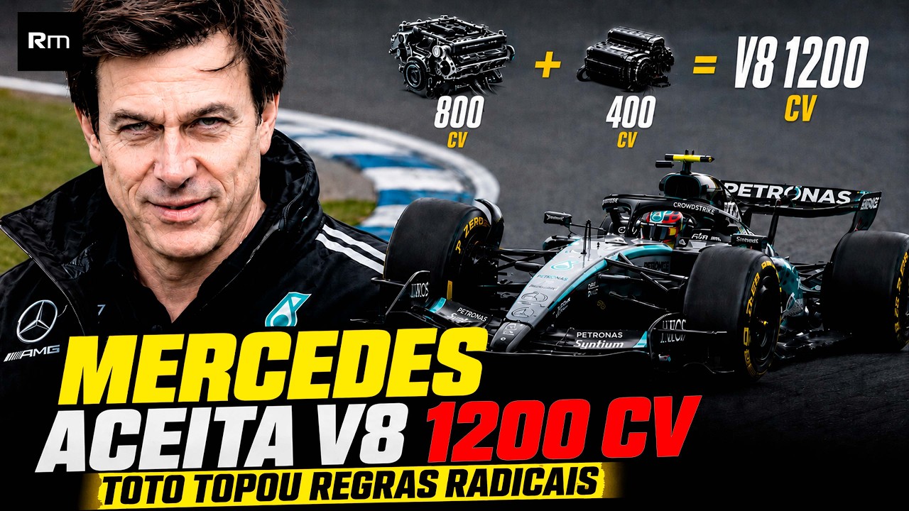 🚨 V8 DE VOLTA! MEGAMotor de 1200 CAVALOS é aceito pela Mercedes!