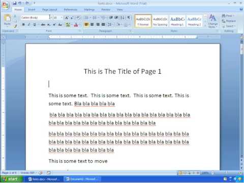 Word 2007 Tutorial 2 - Formatting Text