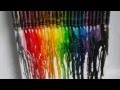 Melting Crayons on Canvas DIY