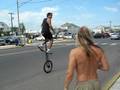 Unicycle Rider in Seaside Heights