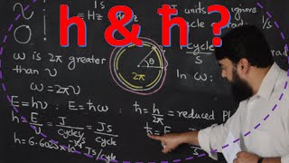 What is Planck constant? What is the difference between \(h\) and \(\hslash \) bar 