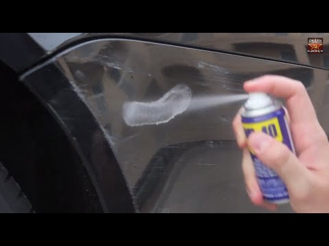 how to remove wd40 from glass