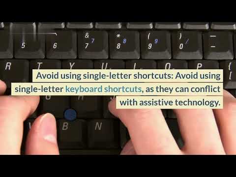 How to implement WCAG 2.1 Success Criterion 2.1.4 Character Key Shortcuts in code with examples