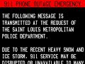 911 Telephone Outage Emergency: St. Louis