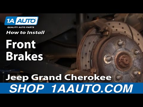 How To Install Repair Replace Front Brakes Jeep Grand Cherokee 99-04 1AAuto.com