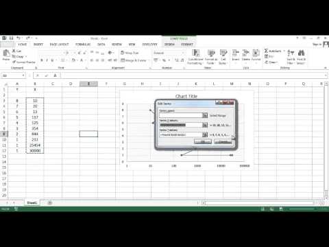 how to change x axis values in excel