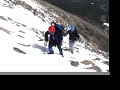 I shot this video of an ascent of Hallett Peak via Chaos Couloir on April 15, 2007.  Chaos Couloir (I'm pretty sure that's its name) is a an obscure couloir on the the southeast face of Hallett Peak that tops out near the top of the First Buttress.  We accessed it by the unimproved trail up to Lake Haiyaha.  It was a pretty fun climb but the snow was pretty soft in places making it a lot of work and a struggle to keep the balling in check.