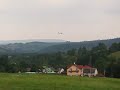 Lądowanie szybowca w Bieszczadach