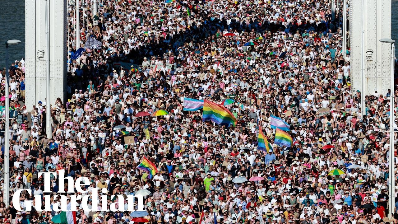 Tens of thousands march against Hungary's government for LGBT rights