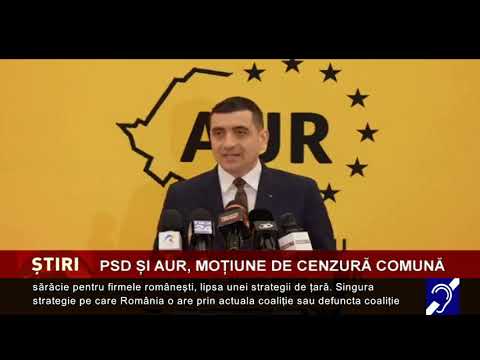 PSD și AUR vor iniția împreună o moțiune de cenzură