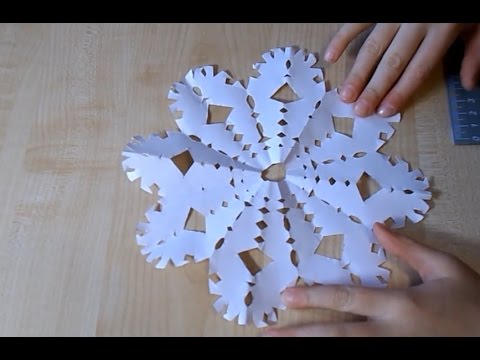 Сладкие Как сделать лёгкие снежинки из бумаги Сладкие Как сделать лёгкие снежинки из бумаги