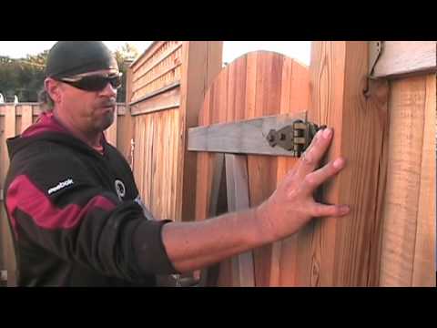 how to fit gate hinges