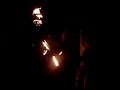 Cachueira alta festival. malabares com fogo
