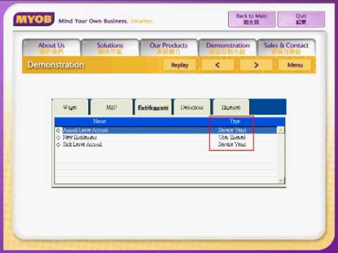 how to accrue long service leave in myob