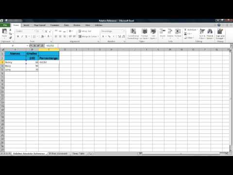 how to set absolute value in excel