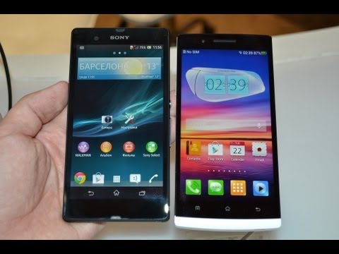 Oppo Find 5 - демонстрация и сравнение с Xperia Z на MWC 2013 (hands-on)