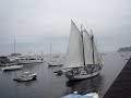 Schooner \"Appledore\" Leaves Camden under sail.