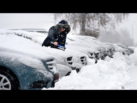 Wintereinbruch in der Eifel bringt Schnee und Klte