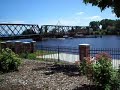 TRAIN CROSSES RIVER IN OSHKOSH
