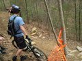 carters lake dh, dave goes down on the hardtail