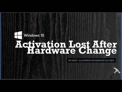 Windows 10 Activation Lost After Hardware Change
