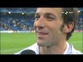 Intervista ad Alex Del Piero dopo Real Madrid-Juve 0-2 5/11