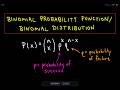 The Binomial Distribution / Binomial Probability Function