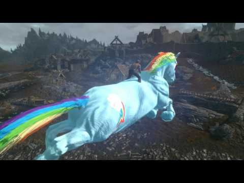XtremeScope - Here we have a fun little mod with the characters from the TV series My Little Pony. As you see here the horses in Skyrim have been re-textured to the colorf...