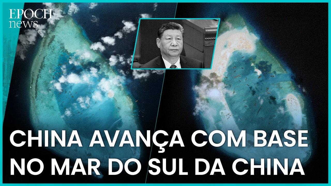 China eleva presença militar com mega-base em área disputada no Mar do Sul da China.