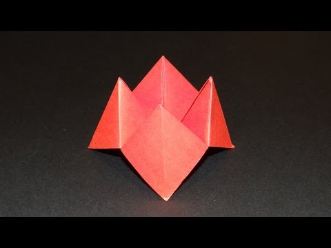 how to make an origami snapdragon