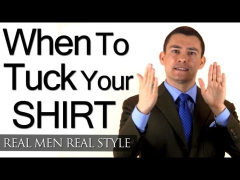 how to tuck in a t shirt with belt buckle