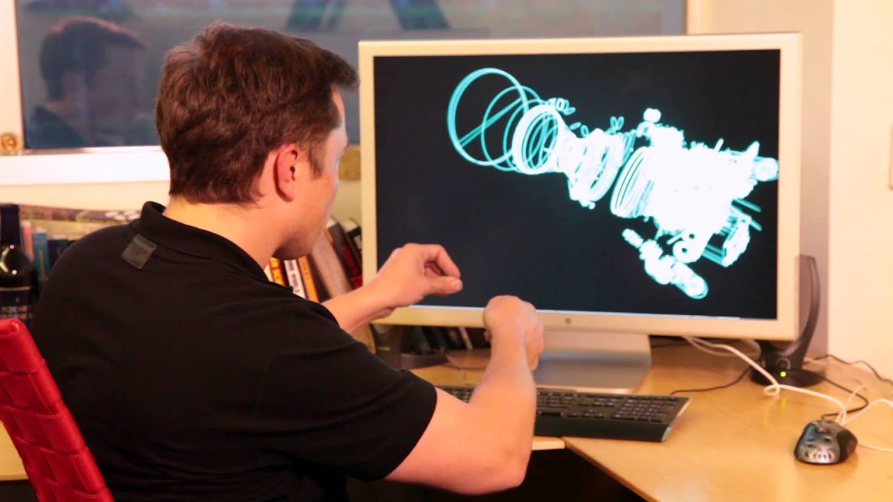 Elon Musk shows how to design a rocket engine with hand gestures…then he 3D prints it