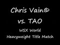 WSX Armageddon Match Card