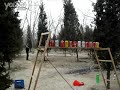 non-break target practice with hunting slingshot made of hunting knife material