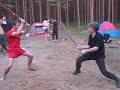 Russian fencing on wooden swords.Do not try at home. Russian fencing on wooden swords.Do not try at home.