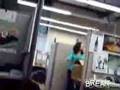 New Flash Scream Scare Sends Woman Flying