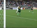 may 14, 2008 usl-1 soccer action from starfire sports complex in tukwila, wa, usa. goal by seattle defender zach scott.