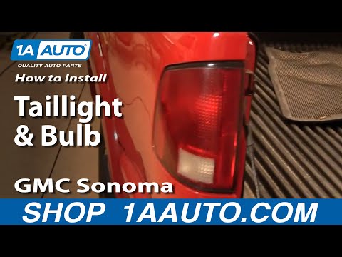 How to Install Replace Taillight and Bulb 94-04 GMC Sonoma S15 1AAuto.com