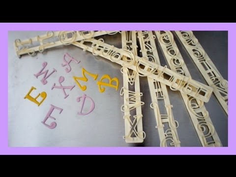 Fondant Ausstecherleisten - How to use Tappits - Buchstabenaussteher benutzten - von Kuchenfee